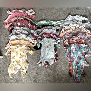 6-9 month baby girl sleeper lot